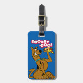 Scooby Doo mit Pizza Slice Gepäckanhänger (Vorderseite vertikal)