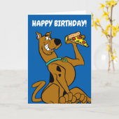 Scooby Doo mit Pizza Slice Karte (Gelbe Blume)