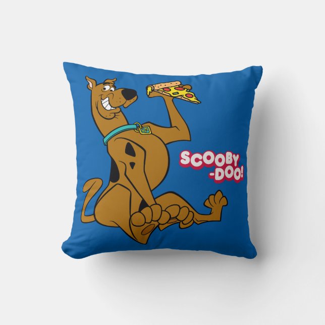 Scooby Doo mit Pizza Slice Kissen (Vorderseite)