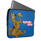 Scooby Doo mit Pizza Slice Laptopschutzhülle (Vorne Rechts)
