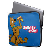 Scooby Doo mit Pizza Slice Laptopschutzhülle (Vorderseite Links)
