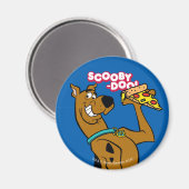 Scooby Doo mit Pizza Slice Magnet (Vorderseite/Rückseite)