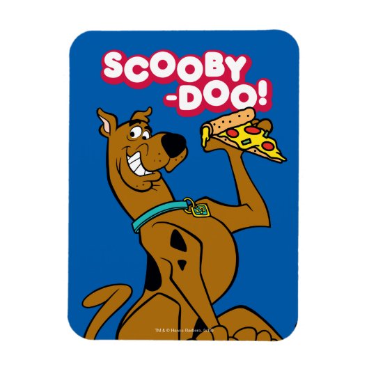 Scooby Doo mit Pizza Slice Magnet (Vertikal)
