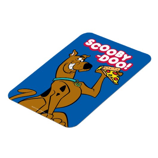 Scooby Doo mit Pizza Slice Magnet (Linke Seite)