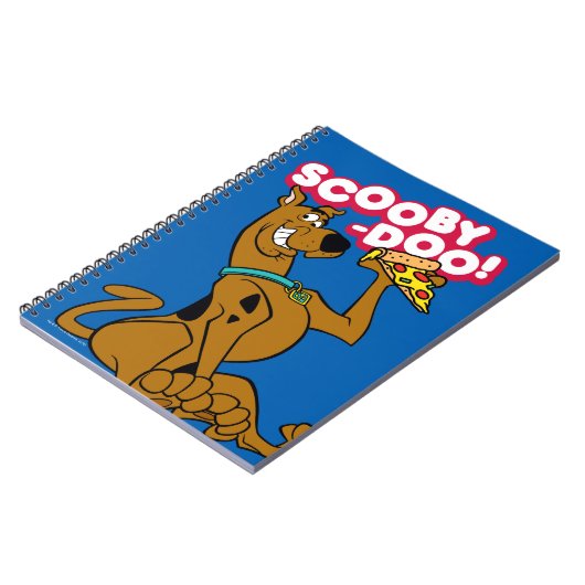 Scooby Doo mit Pizza Slice Notizblock (Linke Seite)