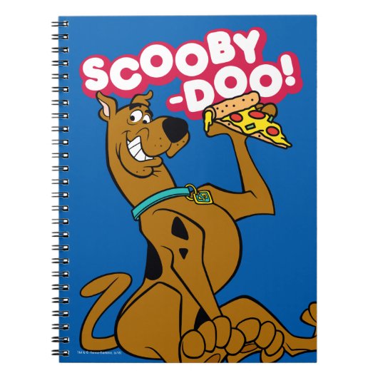 Scooby Doo mit Pizza Slice Notizblock (Vorderseite)