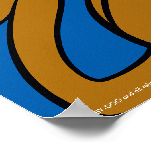 Scooby Doo mit Pizza Slice Poster (Ecke)