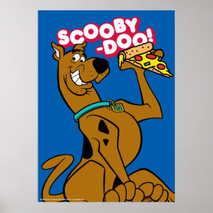 Scooby Doo mit Pizza Slice Poster