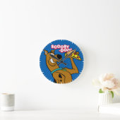 Scooby Doo mit Pizza Slice Runde Wanduhr (Zuhause)