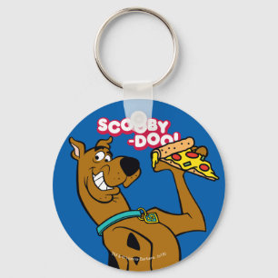 Scooby Doo mit Pizza Slice Schlüsselanhänger