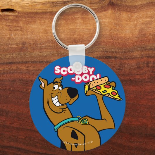 Scooby Doo mit Pizza Slice Schlüsselanhänger (Vorderseite)