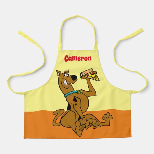 Scooby Doo mit Pizza Slice Schürze (Vorderseite)
