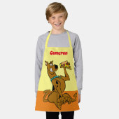 Scooby Doo mit Pizza Slice Schürze (Getragen)