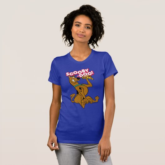 Scooby Doo mit Pizza Slice T-Shirt (Vorne ganz)