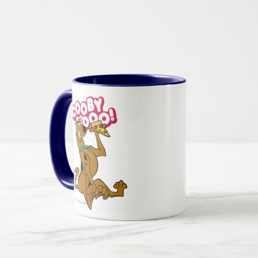 Scooby Doo mit Pizza Slice Tasse (Vorderseite Links)