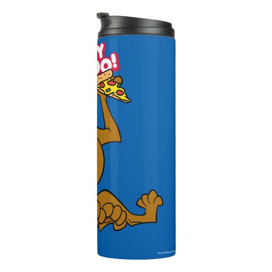 Scooby Doo mit Pizza Slice Thermosbecher (Nach rechts gedreht)
