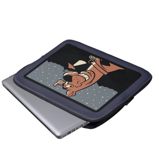 Scooby-Doo mit UFO Laptopschutzhülle (Vorne Knopf)