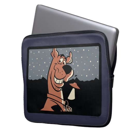 Scooby-Doo mit UFO Laptopschutzhülle (Vorderseite Links)
