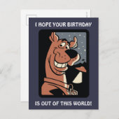 Scooby-Doo mit UFO Postkarte (Vorne/Hinten)