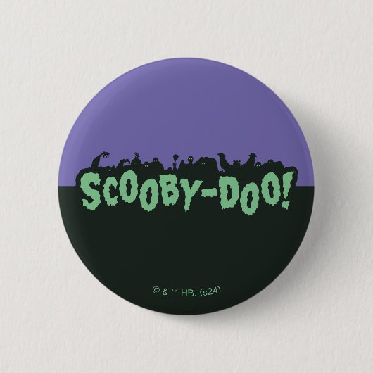 Scooby-Doo! Monster-Silhouette-Logo Button (Vorderseite)