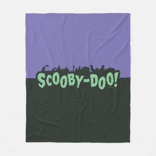 Scooby-Doo! Monster-Silhouette-Logo Fleecedecke (Vorderseite)