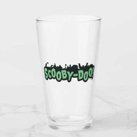Scooby-Doo! Monster-Silhouette-Logo Glas (Vorderseite)