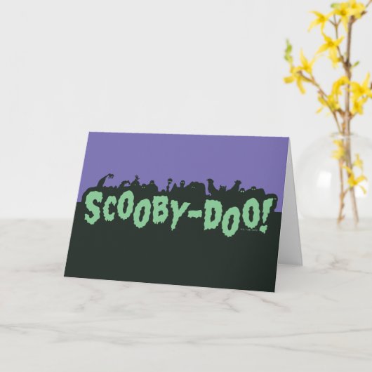 Scooby-Doo! Monster-Silhouette-Logo Karte (Gelbe Blume)