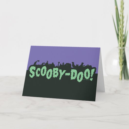 Scooby-Doo! Monster-Silhouette-Logo Karte (Vorderseite)