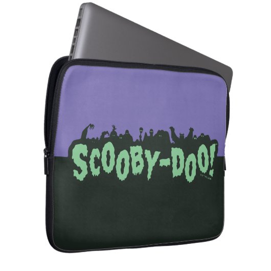 Scooby-Doo! Monster-Silhouette-Logo Laptopschutzhülle (Vorne Rechts)
