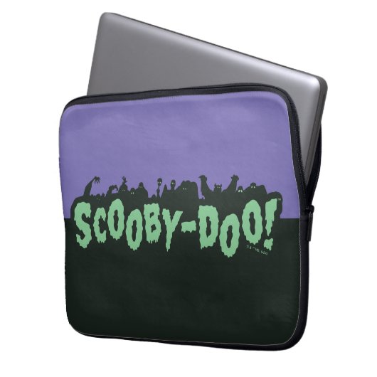 Scooby-Doo! Monster-Silhouette-Logo Laptopschutzhülle (Vorderseite Links)