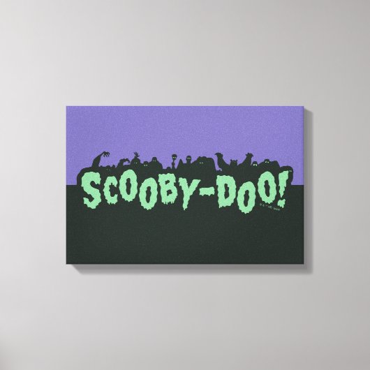 Scooby-Doo! Monster-Silhouette-Logo Leinwanddruck (Vorderseite)