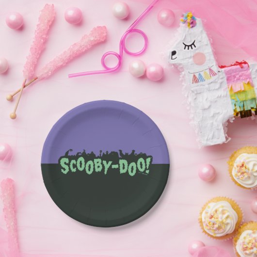 Scooby-Doo! Monster-Silhouette-Logo Pappteller (Party)