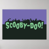 Scooby-Doo! Monster-Silhouette-Logo Poster (Vorne)