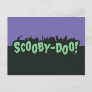 Scooby-Doo! Monster-Silhouette-Logo Postkarte