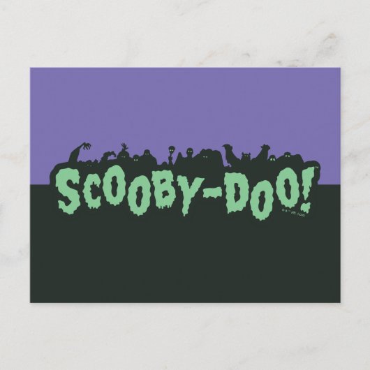 Scooby-Doo! Monster-Silhouette-Logo Postkarte (Vorderseite)
