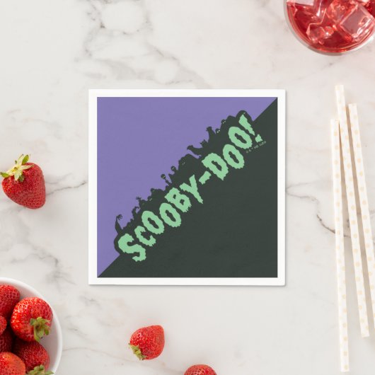 Scooby-Doo! Monster-Silhouette-Logo Serviette (Beispiel)