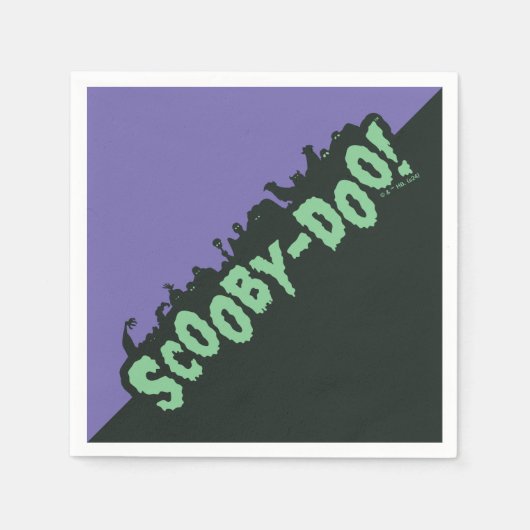 Scooby-Doo! Monster-Silhouette-Logo Serviette (Vorderseite)