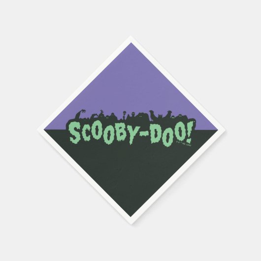 Scooby-Doo! Monster-Silhouette-Logo Serviette (Ecke)