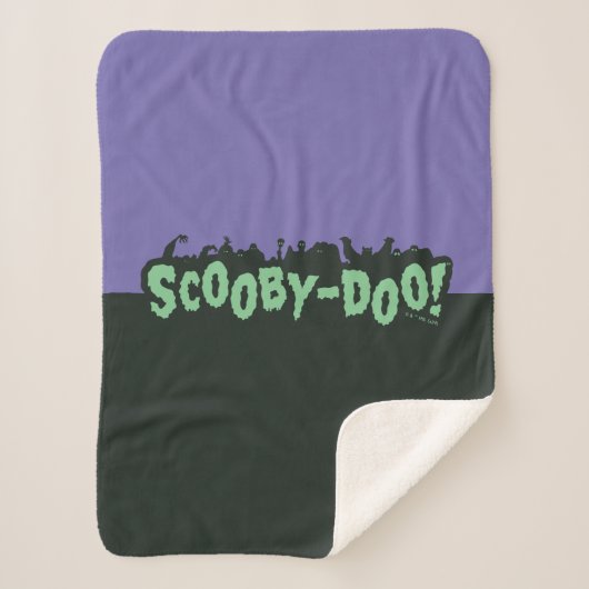 Scooby-Doo! Monster-Silhouette-Logo Sherpadecke (Vorderseite)