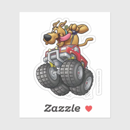 Scooby Doo Monster Truck Aufkleber (Blatt)