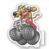 Scooby Doo Monster Truck Aufkleber (Vorderseite)