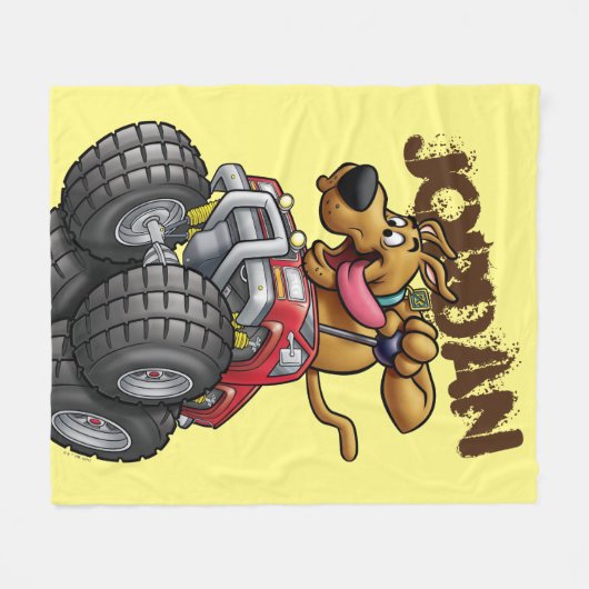 Scooby-Doo Monster Truck Fleecedecke (Vorderseite (Horizontal))