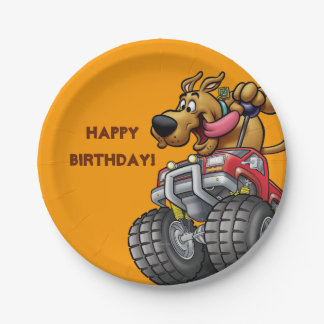 Scooby Doo Monster Truck Pappteller