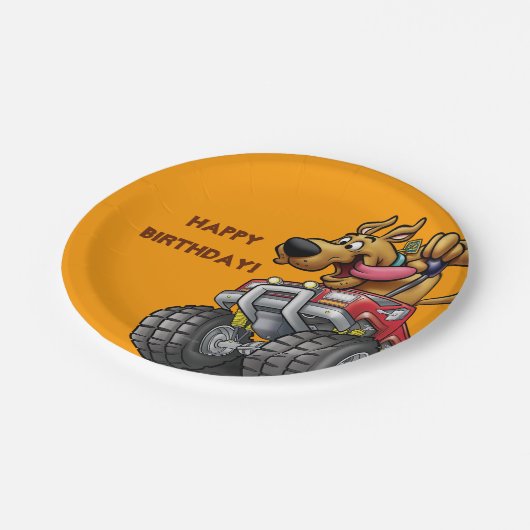 Scooby Doo Monster Truck Pappteller (Schrägansicht)