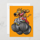 Scooby Doo Monster Truck Postkarte (Vorne/Hinten)
