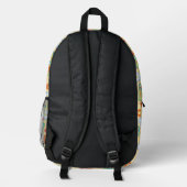 Scooby-Doo Mystery Machine Blumenmuster Bedruckter Rucksack (Rückseite)