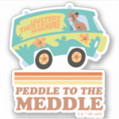 Scooby-Doo Mystery Machine "Peddle to the Meddle" Aufkleber (Vorderseite)