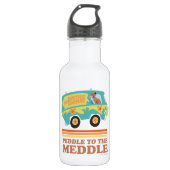 Scooby-Doo Mystery Machine "Peddle to the Meddle" Edelstahlflasche (Vorderseite)