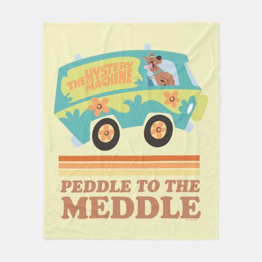 Scooby-Doo Mystery Machine "Peddle to the Meddle" Fleecedecke (Vorderseite)