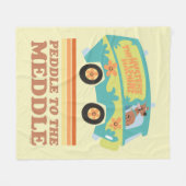 Scooby-Doo Mystery Machine "Peddle to the Meddle" Fleecedecke (Vorderseite (Horizontal))